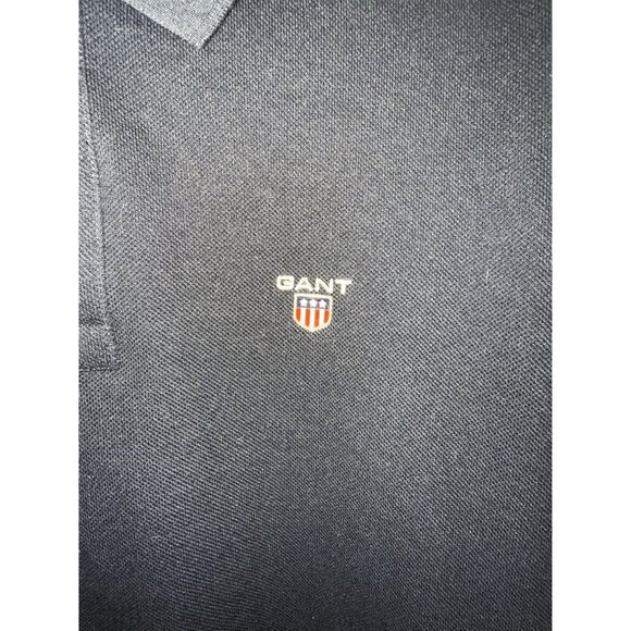 GANT Men’s Classic Navy Polo Shirt Medium – Original Logo, Cotton Blend Preppy C - Picture 2 of 8